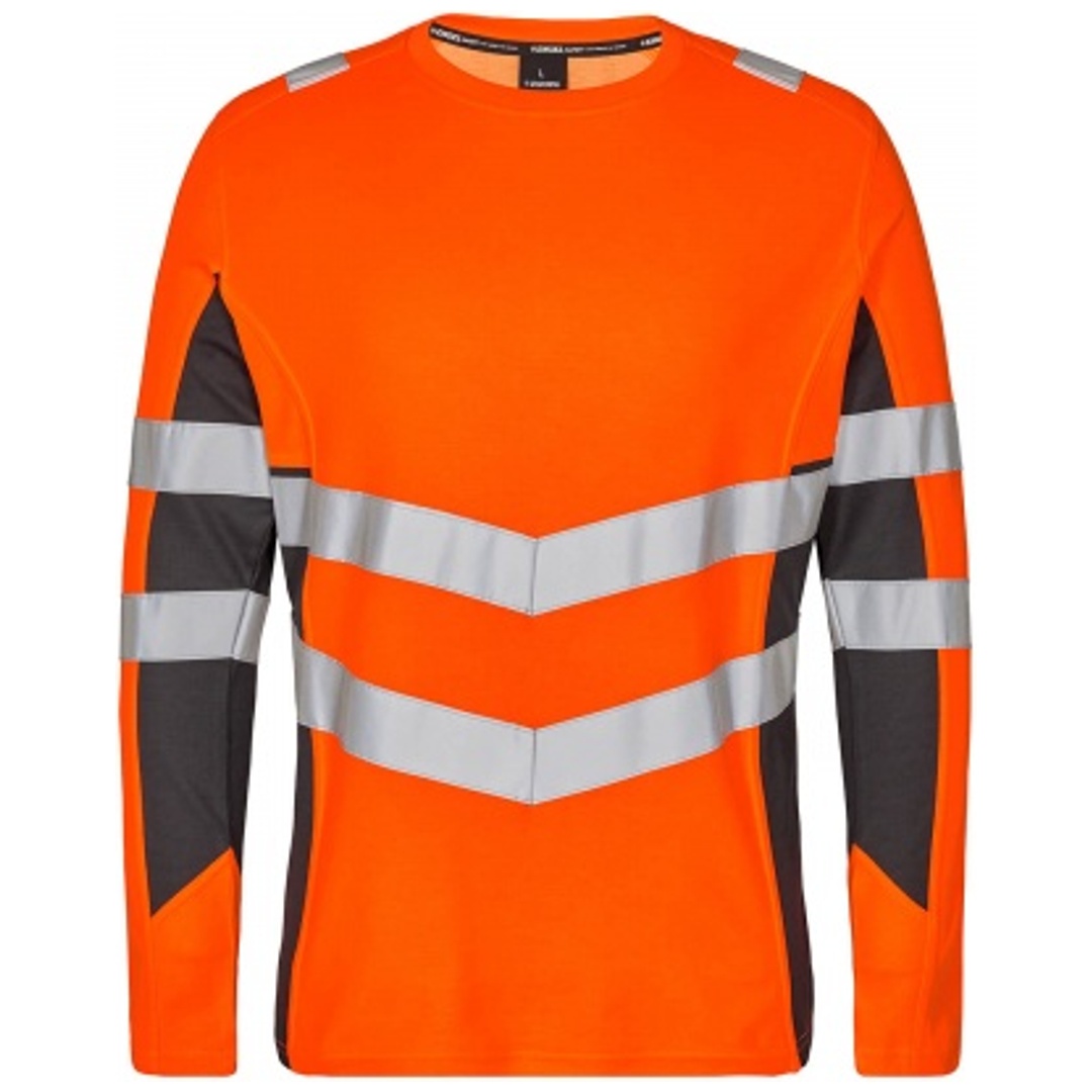 ENGEL Warnschutz Langarmshirt Safety 9545-182-1079 Gr. S orange/anthrazit grau