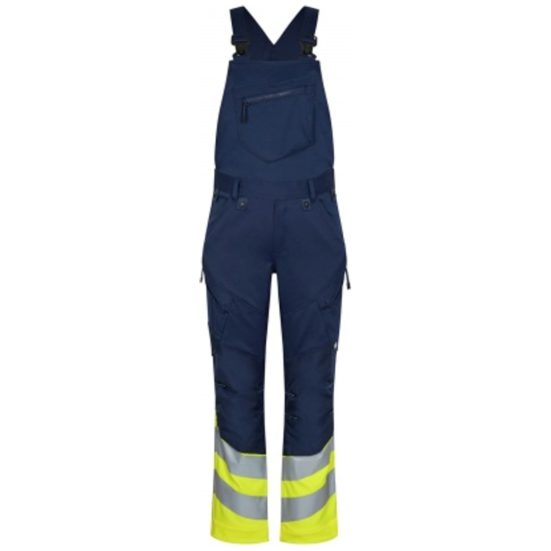 ENGEL Warnschutz Latzhose Safety 3546-314-16538 Gr. 66 blue ink/gelb
