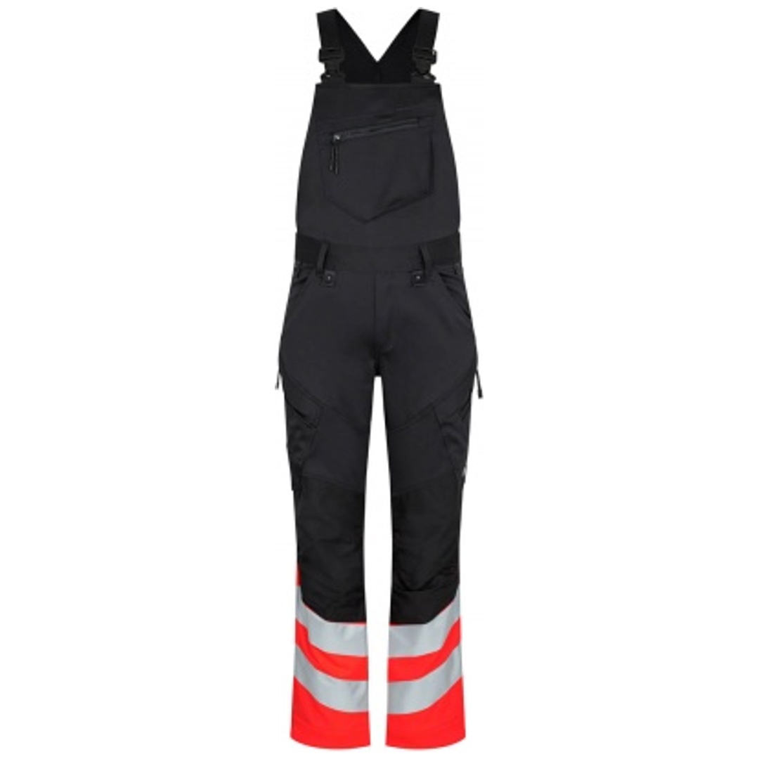 ENGEL Warnschutz Latzhose Safety 3546-314-2047 Gr. 52 schwarz/rot