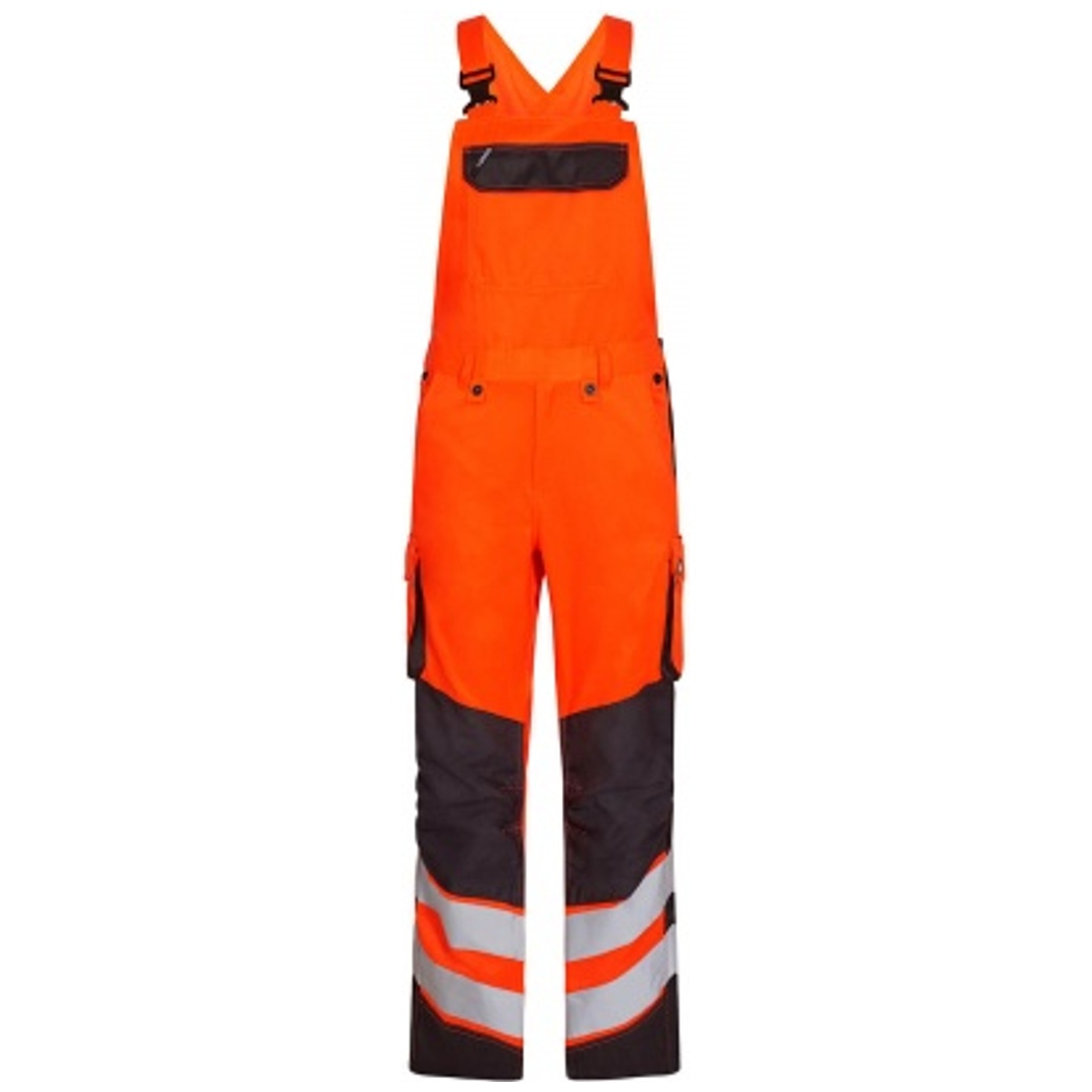 ENGEL Warnschutz Latzhose Safety Light 3545-319-1079 Gr. 46 orange/anthrazit grau