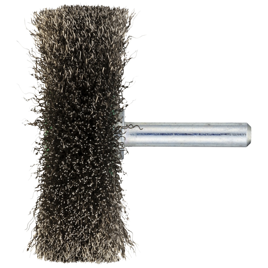 LUKAS-ERZETT LUKAS Schaftrund-Drahtbürste BSVW für Edelstahl 60x18 mm für Geradschleifer gewellt