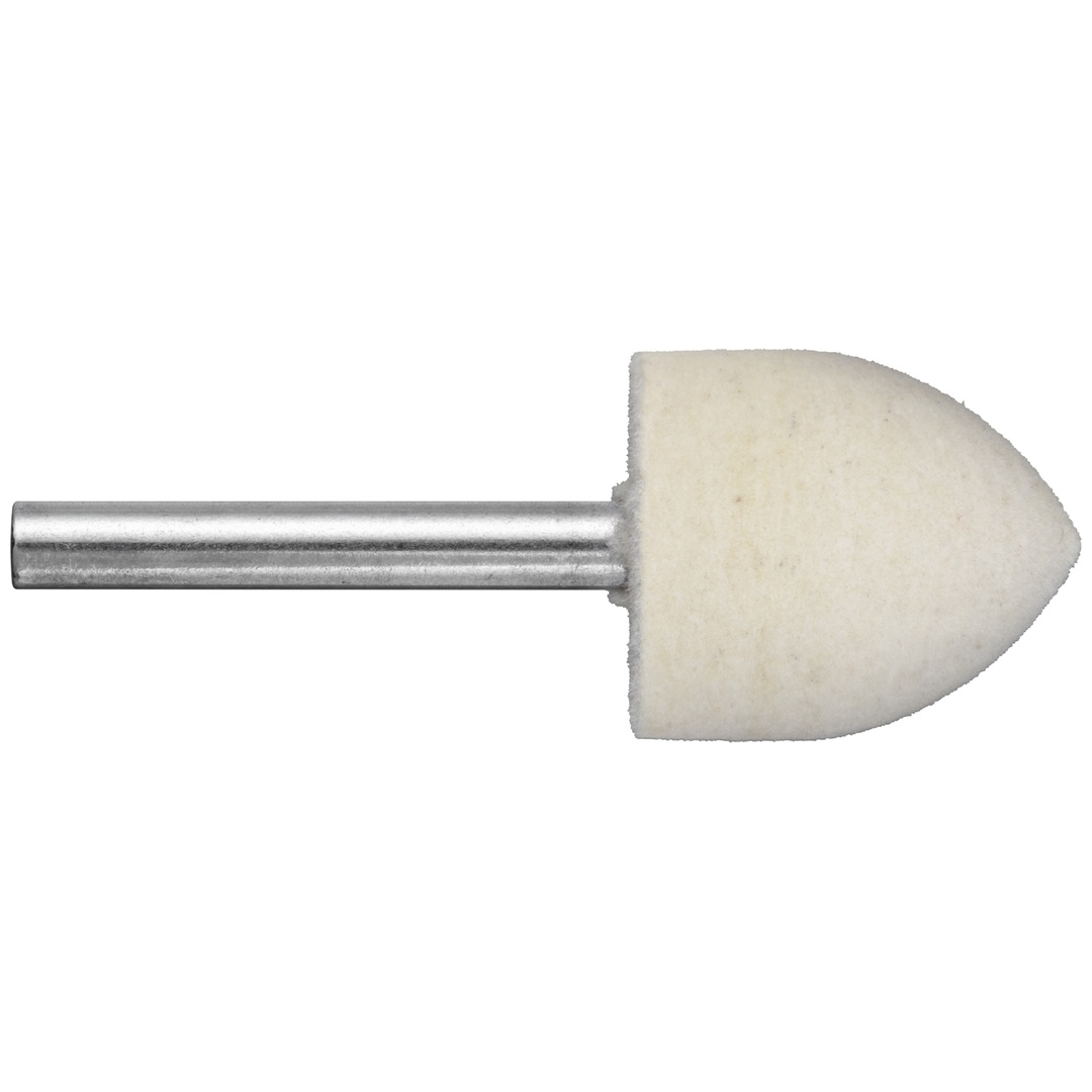 LUKAS-ERZETT LUKAS Polierstift P3SP Spitzbogenform 6x10 mm Schaft 3 mm Filz für Polierpaste