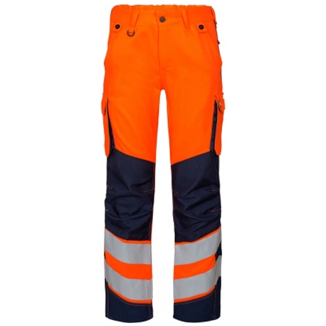 ENGEL Warnschutzhose Safety Light Damen 2543-319-10165 Gr. 44 orange/Blue ink