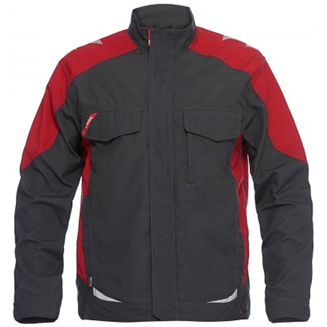 ENGEL Arbeitsjacke Galaxy 1810-254-79757 Gr. L anthrazit grau/tomato red