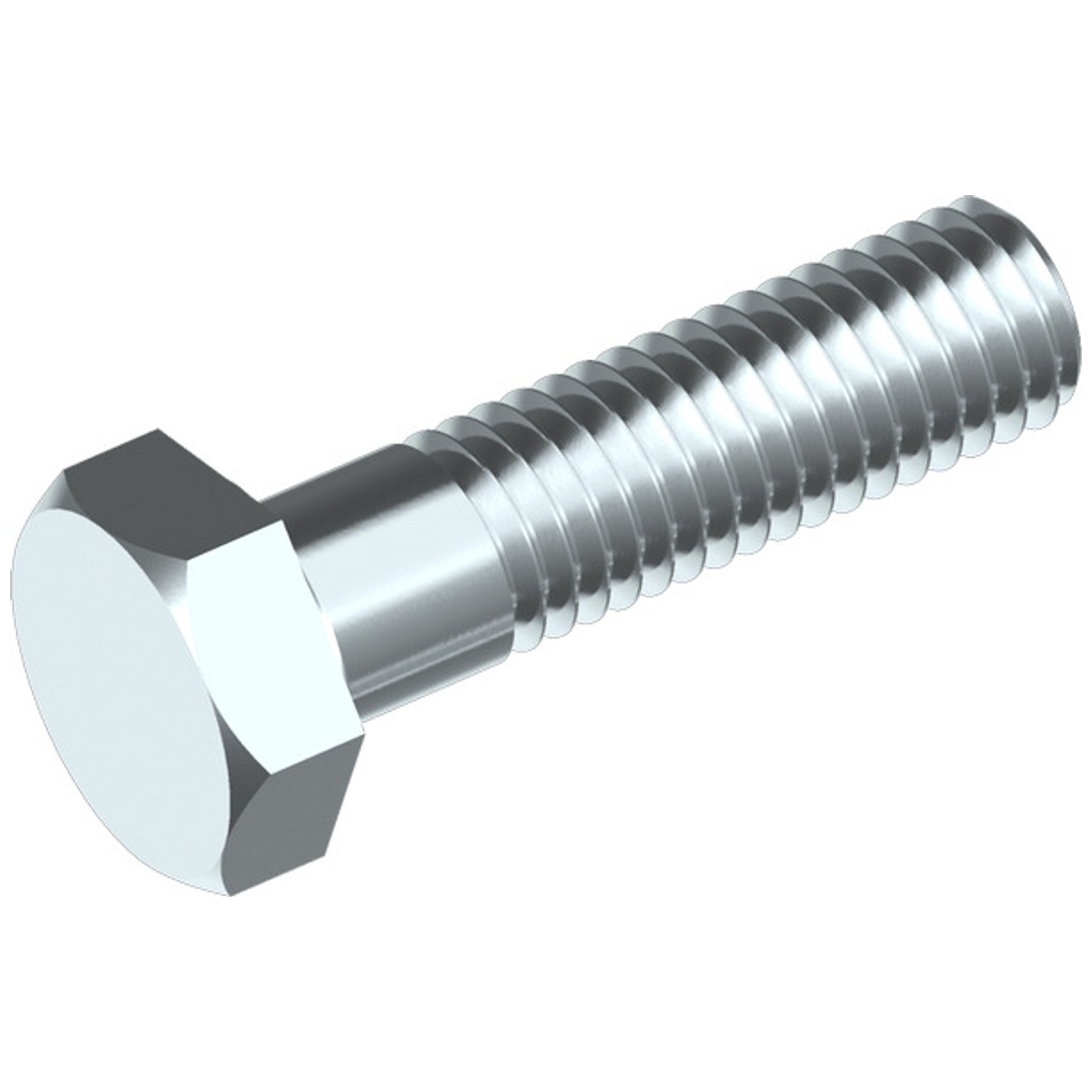 Reidl DIN 931 Sechskantschraube mit Schaft M12 x 150,  8.8 verzinkt