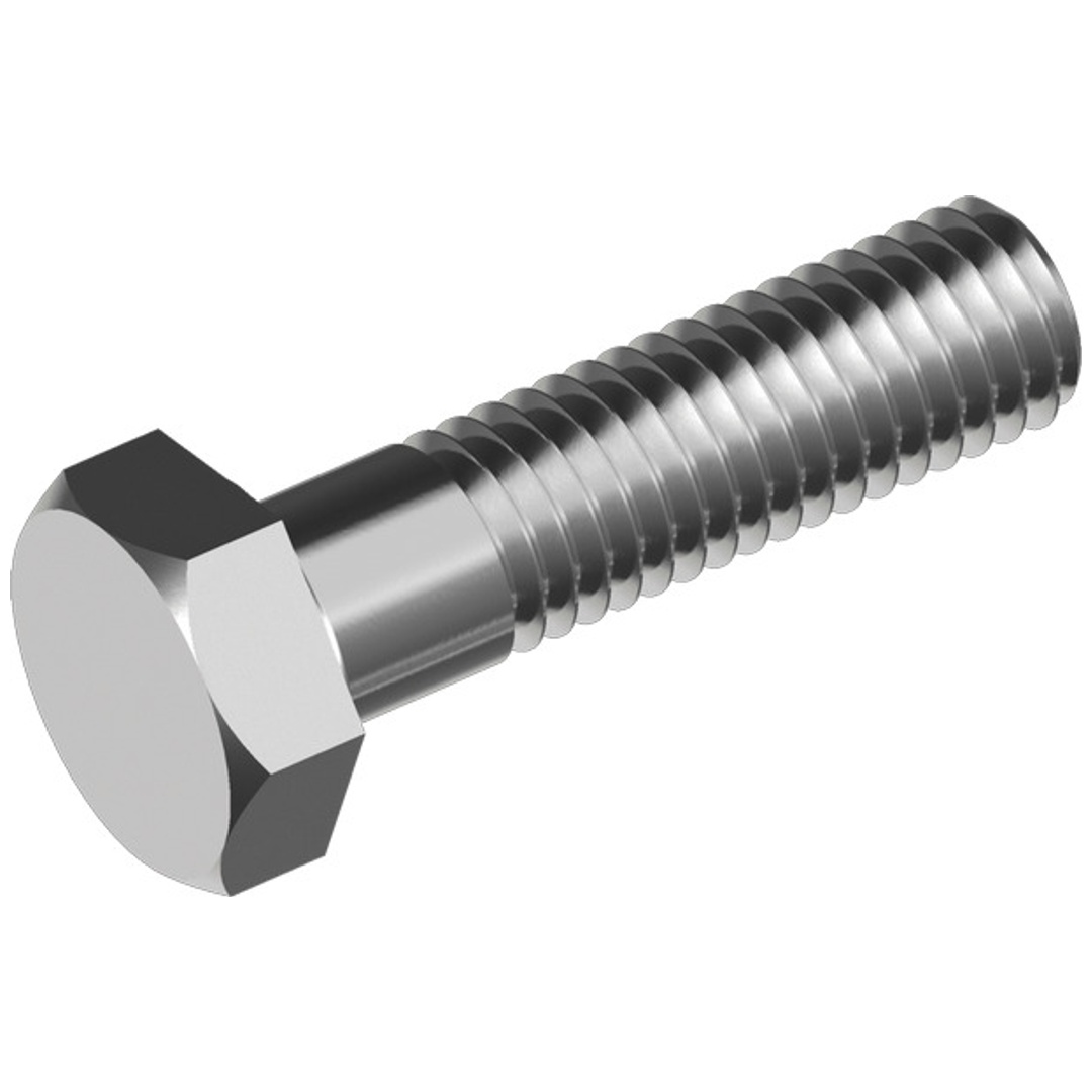 Reidl DIN 931 Sechskantschraube mit Schaft M 18 x 120 A2 blank