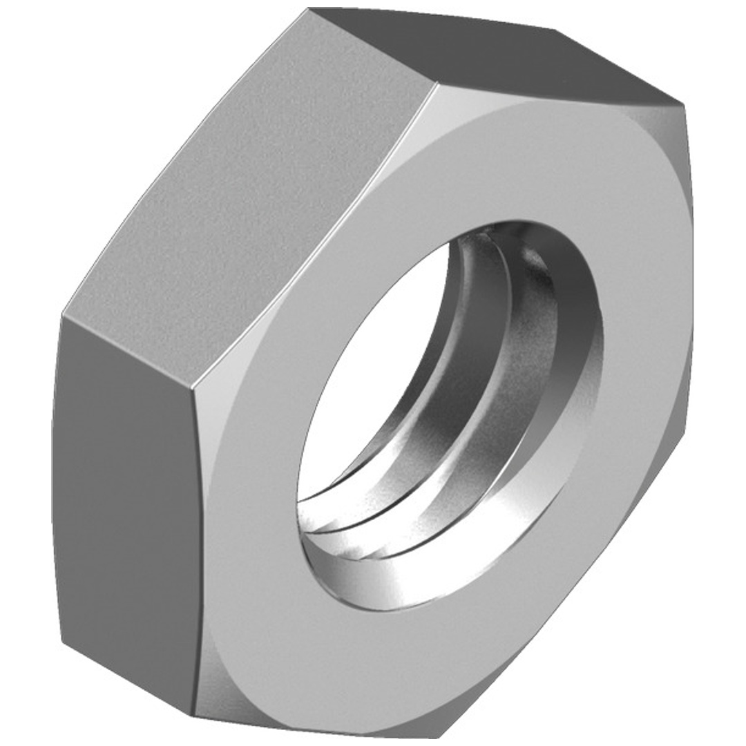 Reidl DIN 439 Sechskantmuttern M 16, niedrige Form, mit Fase Form B, A4 blank