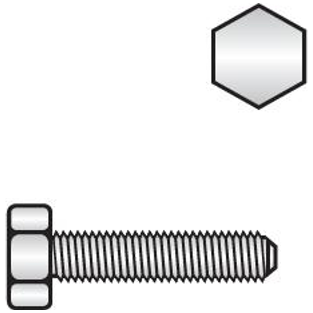 Reidl ISO 8676 Sechskantschrauben Gewinde bis Kopf, Fein M 14 x 1,5 x 35, 8.8 verzinkt farblos