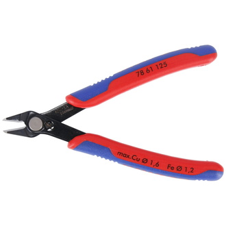 Knipex Electronic Super Knips, mit Mehrkomponenten-Hüllen, brüniert, 125 mm, Art.Nr. 78 61 125