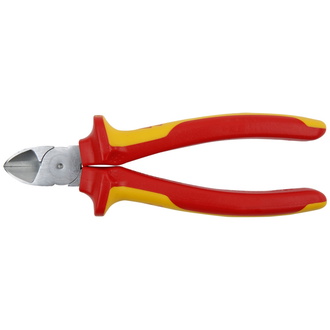 Knipex Seitenschneider isoliert mit Mehrkomponenten-Hüllen, VDE-geprüft verchromt 180 mm