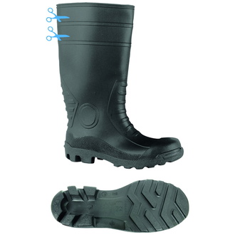 Sicherheits-Gummistiefel schwarz / schwarz | SICHERH.GUMMISTIEFEL SCHW.GR39