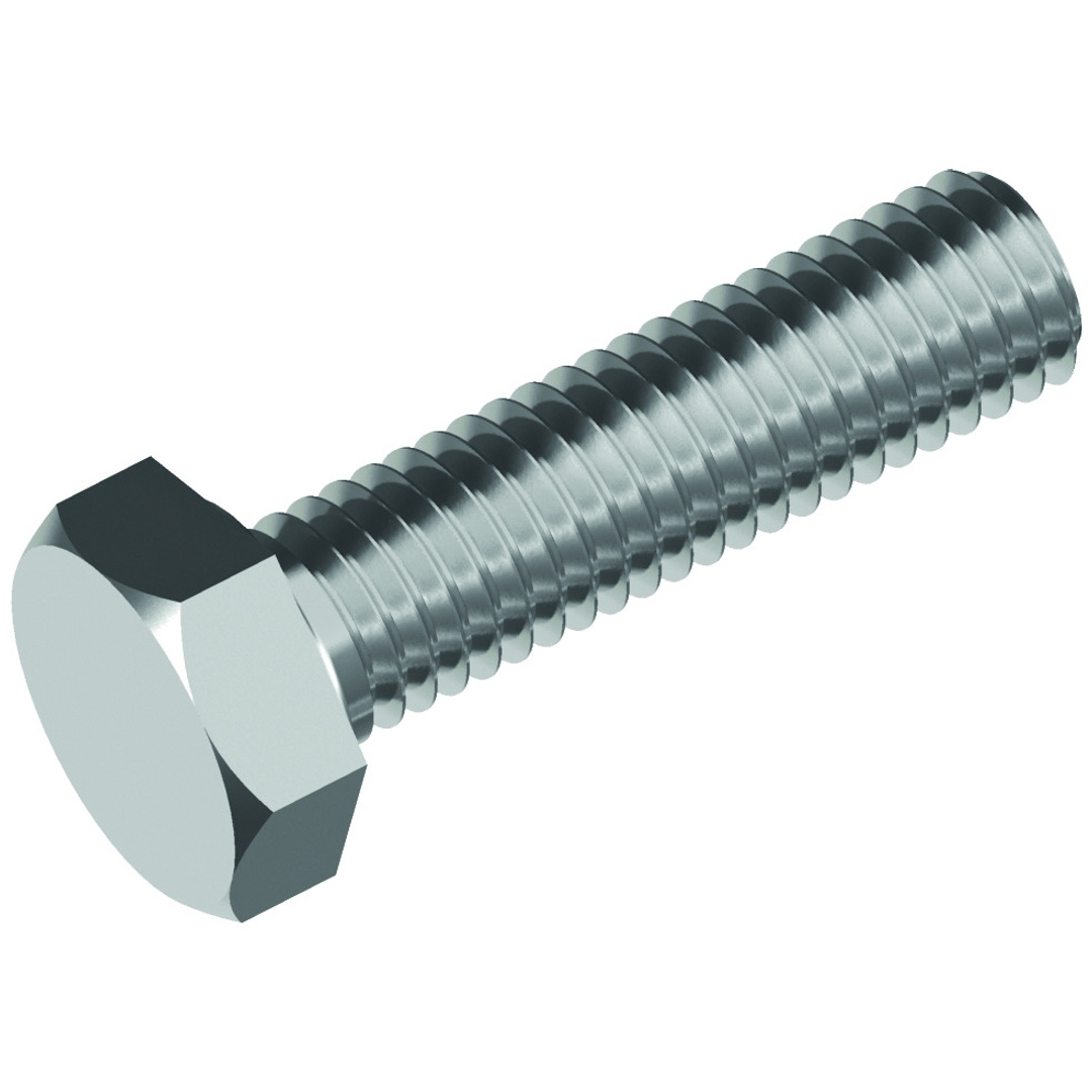 Reidl DIN 933 Sechskantschraube mit Gewinde bis Kopf M 6 x 60 A4-80 blank