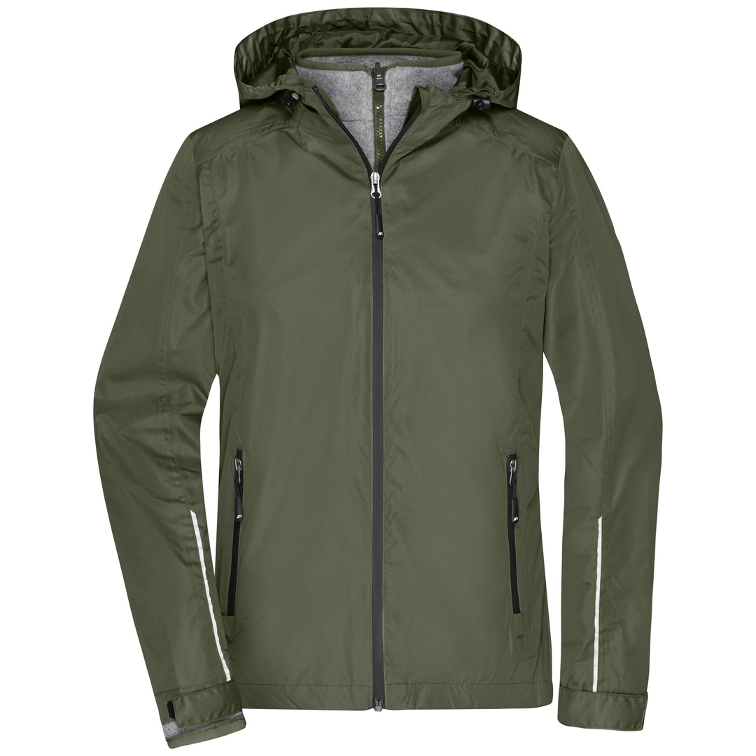James & Nicholson Funktionelle Doppeljacke Damen JN1153 Gr. L olive/black