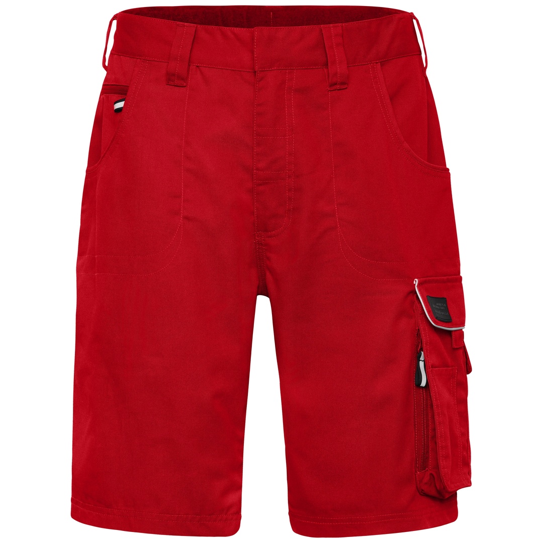James & Nicholson Workwear Bermuda Solid JN880 Gr. 62 red