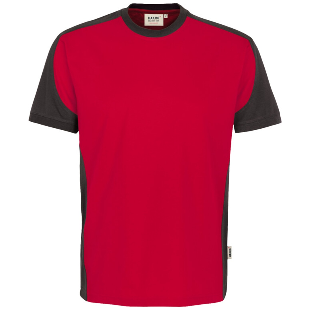 Hakro Herren T-Shirt Contrast Performance #290 Gr. L rot