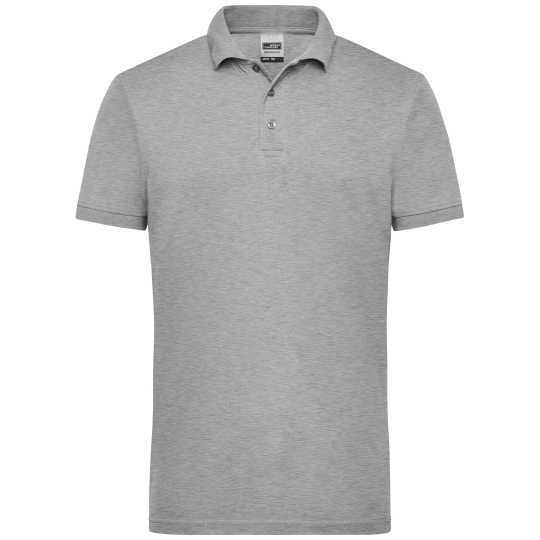 James & Nicholson Poloshirt Herren JN830 Gr. L grey-heather