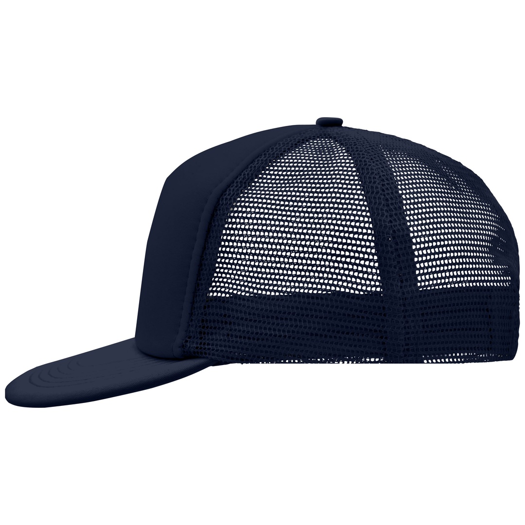 myrtle beach 5 Panel Mesh Cap mit flachem Schild MB6207 Gr. one size navy/navy