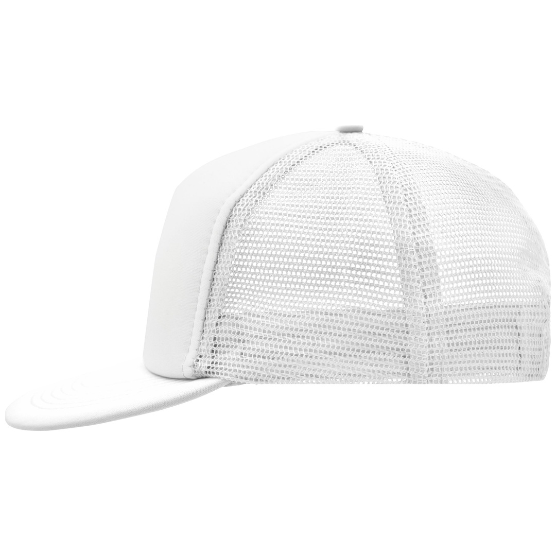 myrtle beach 5 Panel Mesh Cap mit flachem Schild MB6207 Gr. one size white/white