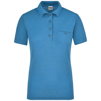 James & Nicholson Poloshirt mit Brusttasche Damen JN867 Gr. XS aqua