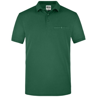 James & Nicholson Poloshirt mit Brusttasche Herren JN846 Gr. XL dark-green