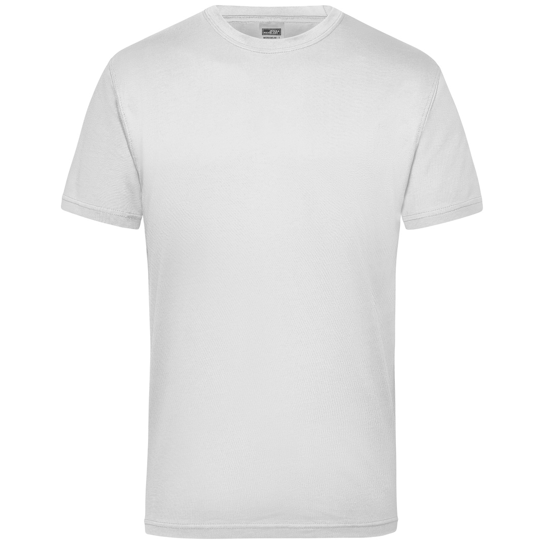 James & Nicholson Workwear T-Shirt Herren JN800 Gr. M white