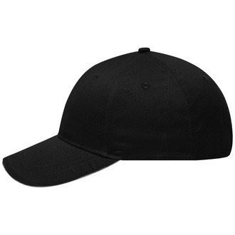 myrtle beach 6 Panel Sandwich Cap mit gebürsteter Oberfläche MB6212 Gr. one size black/light-grey