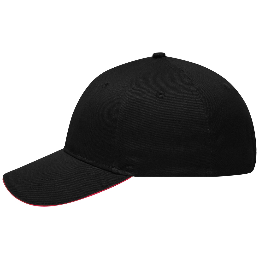 myrtle beach Kappe 6 Panel MB6212 Einheitsgröße black/red