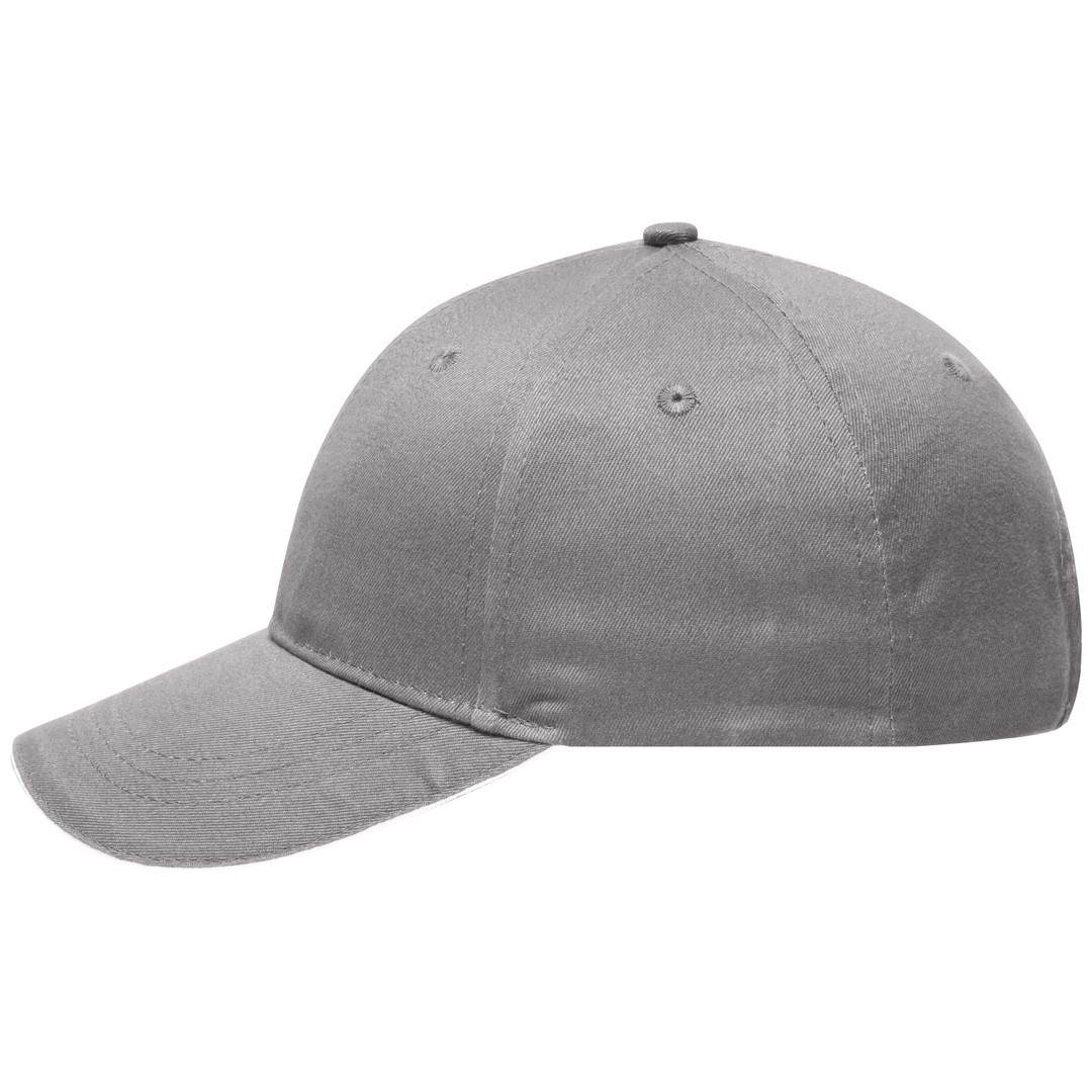 myrtle beach Kappe 6 Panel MB6212 Einheitsgröße light-grey/white