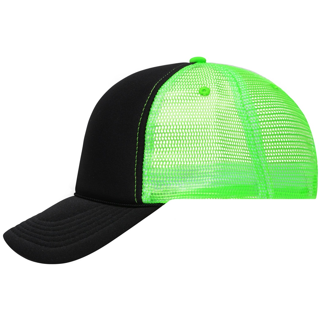 myrtle beach 5 Panel Retro Kappe MB6550 Einheitsgröße black/neon-green