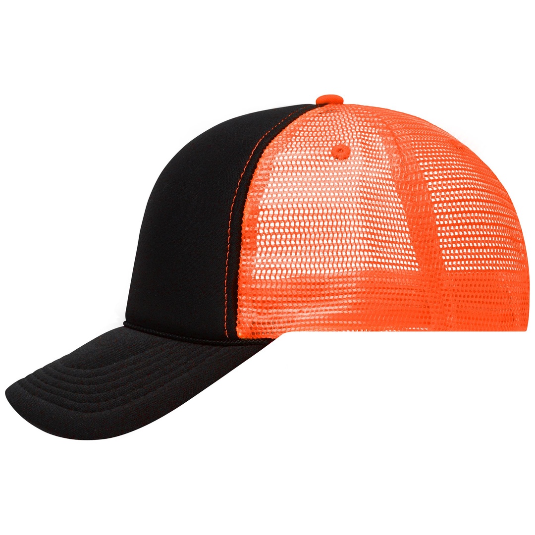 myrtle beach 5 Panel Retro Kappe MB6550 Einheitsgröße black/neon-orange