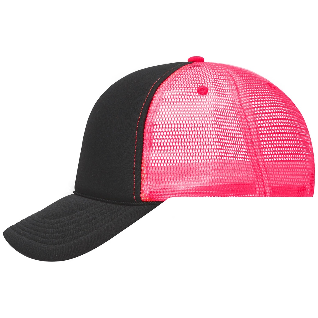 myrtle beach 5 Panel Retro Kappe MB6550 Einheitsgröße black/neon-pink