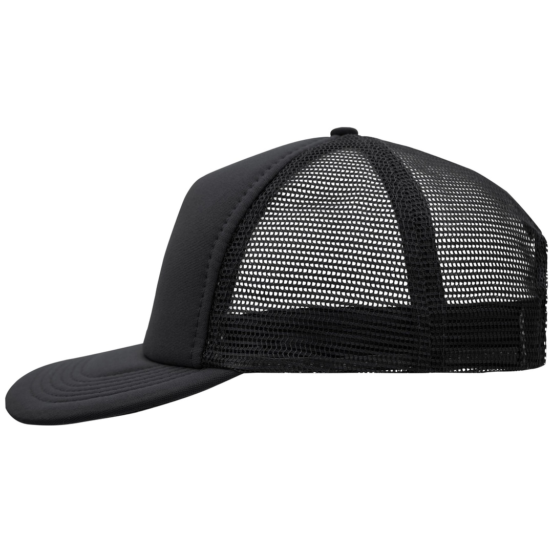 myrtle beach 5 Panel Mesh Kappe mit flachem Schild MB6508 Einheitsgröße black