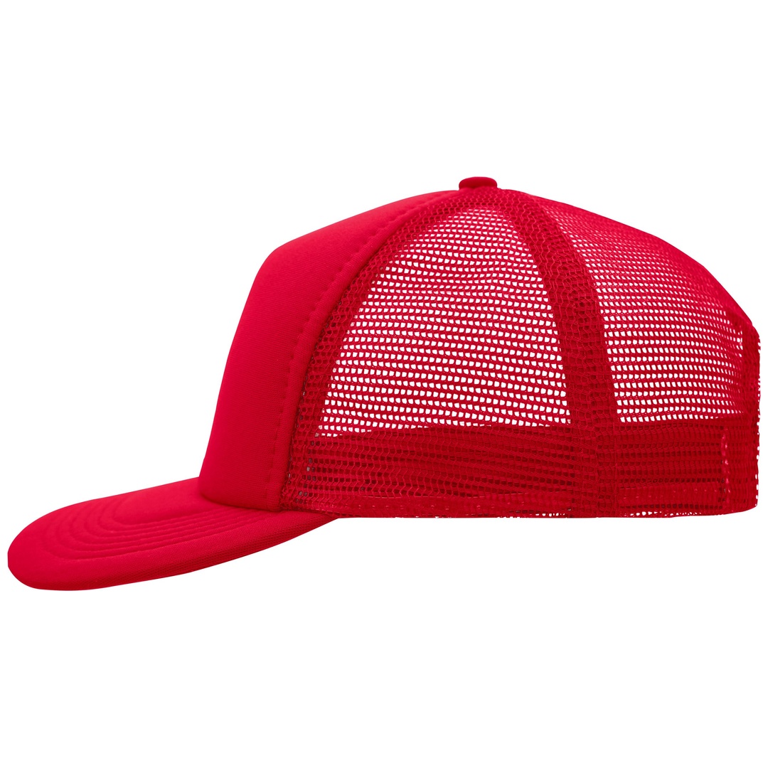 myrtle beach 5 Panel Mesh Kappe mit flachem Schild MB6508 Einheitsgröße red