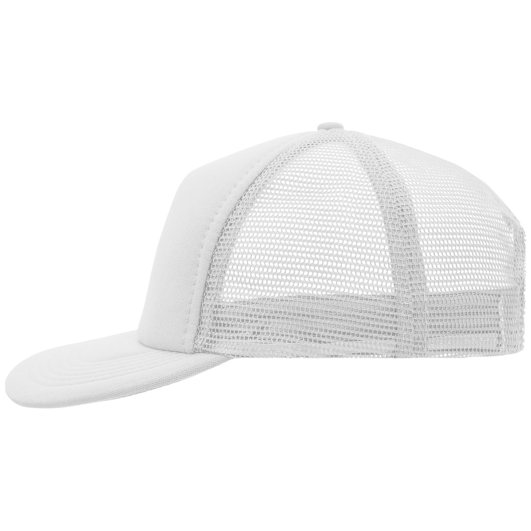 myrtle beach 5 Panel Mesh Kappe mit flachem Schild MB6508 Einheitsgröße white