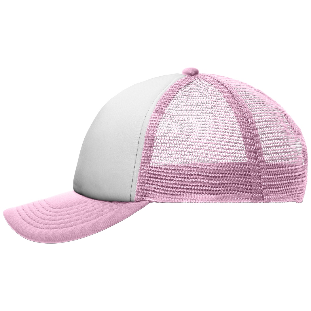 myrtle beach 5 Panel Kappe Kinder MB071 Einheitsgröße white/baby-pink