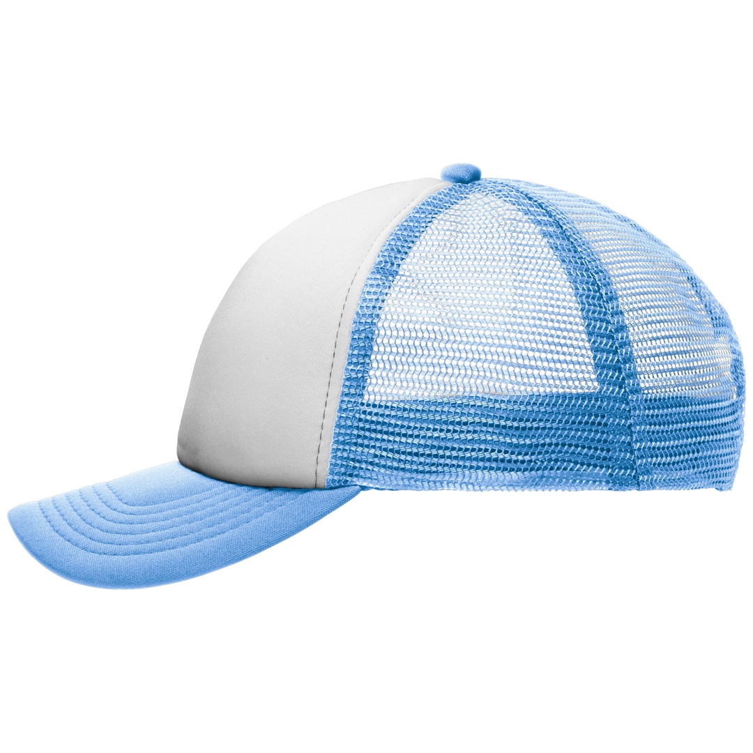 myrtle beach 5 Panel Kappe Kinder MB071 Einheitsgröße white/light-blue