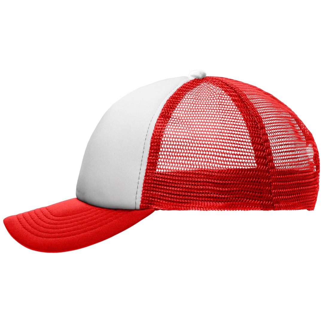 myrtle beach 5 Panel Kappe Kinder MB071 Einheitsgröße white/red