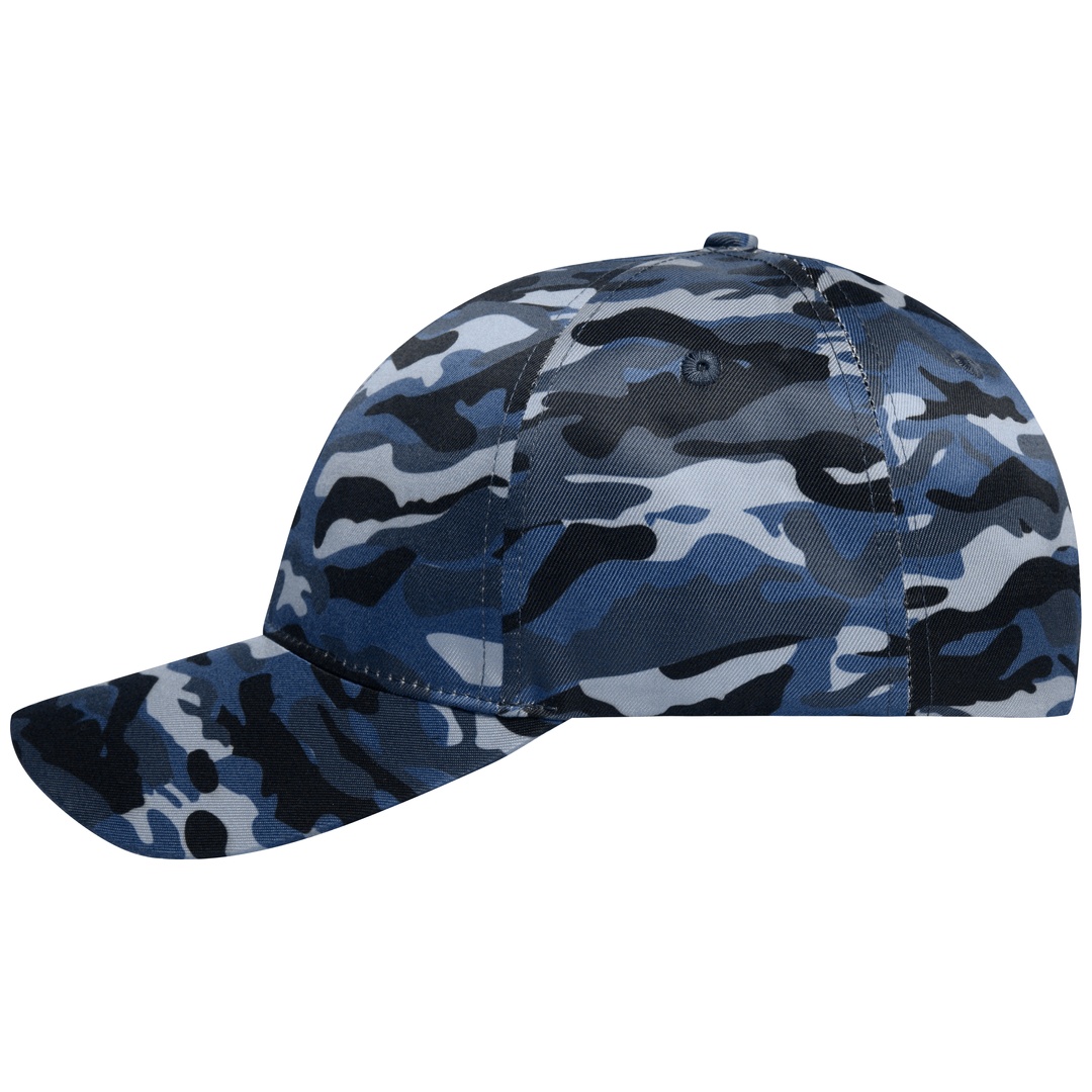 myrtle beach 6 Panel Kappe Camouflage MB6227 Einheitsgröße denim/black