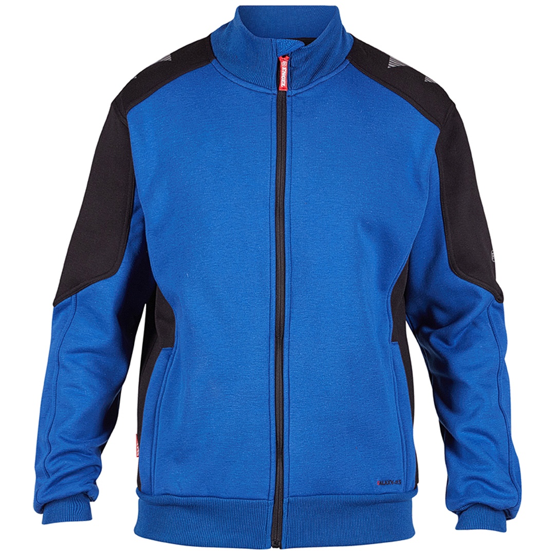 ENGEL Sweatjacke Cardigan Galaxy mit Kragen 8830-233-73720 Gr. 6XL surfer blue/schwarz