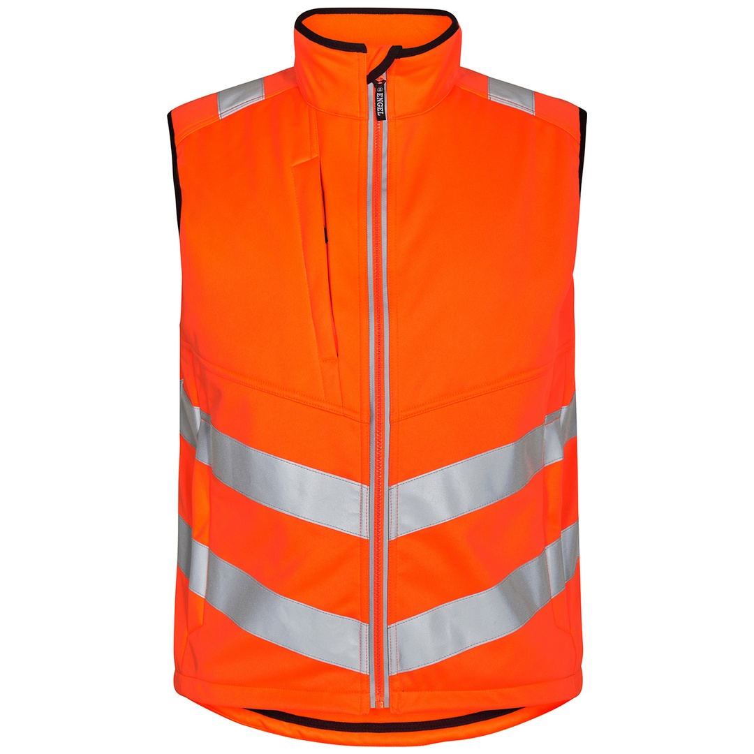 ENGEL Warnschutz Softshell Weste Safety 5156-237 Gr. M orange