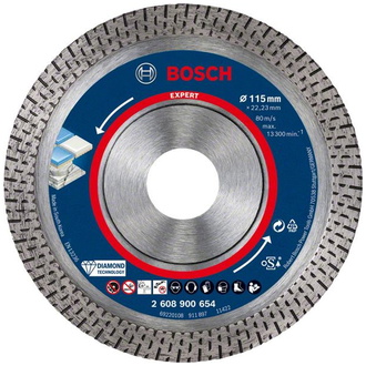 Bosch EXPERT HardCeramic Diamanttrennscheiben, 115 x 22,23 x 1,4 x 10 mm