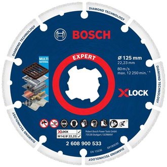 Bosch EXPERT Diamond Metal Wheel X-LOCK Trennscheibe, 125 x 22,23 mm