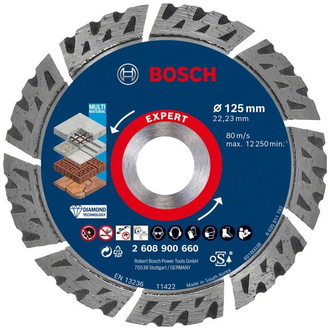 Bosch EXPERT MultiMaterial Diamanttrennscheiben, 125 x 22,23 x 2,2 x 12 mm