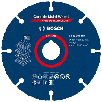 Bosch EXPERT Carbide Multi Wheel Trennscheibe, 125 mm, 22,23 mm