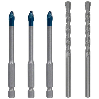 Bosch EXPERT HEX-9 HardCeramic Bohrer Mixed Set, 6 mm, 5-tlg.