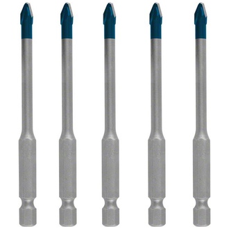 Bosch EXPERT HEX-9 HardCeramic Dachziegel-Bohrer-Set, 5 mm, 5-tlg.