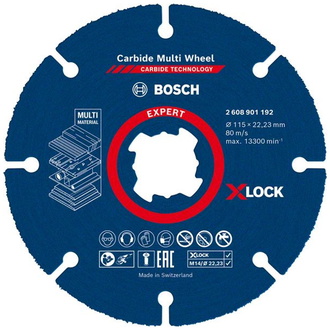 Bosch EXPERT Carbide Multi Wheel X-LOCK Trennscheibe, 115 mm, 22,23 mm