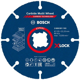 Bosch EXPERT Carbide Multi Wheel X-LOCK Trennscheibe, 125 mm, 22,23 mm