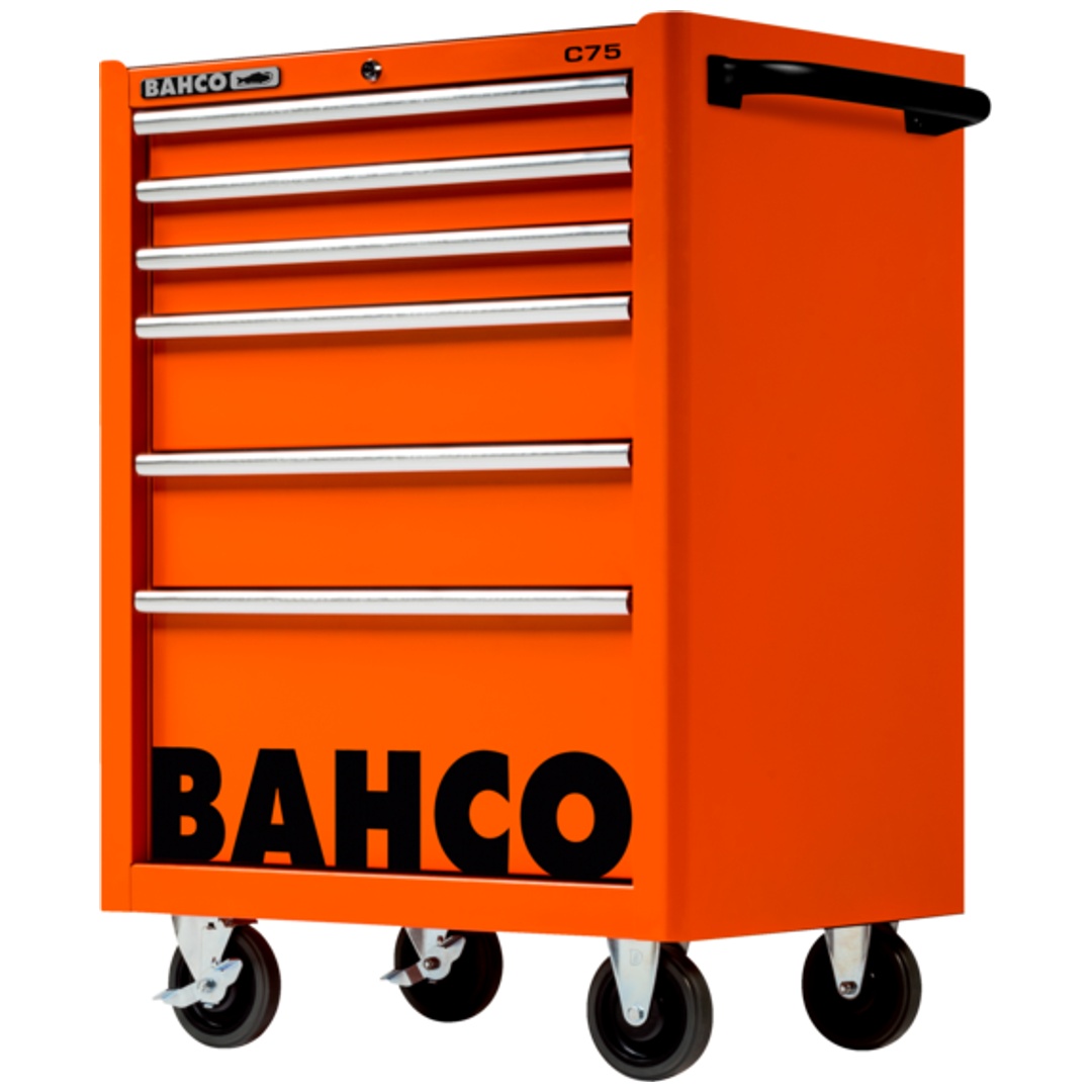 Bahco Classic Werkstattwagen 26 mit 6 Schubladen, orange