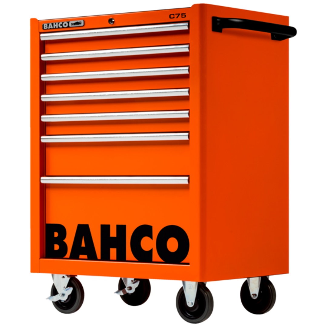 Bahco Classic Werkstattwagen 26 mit 7 Schubladen, orange